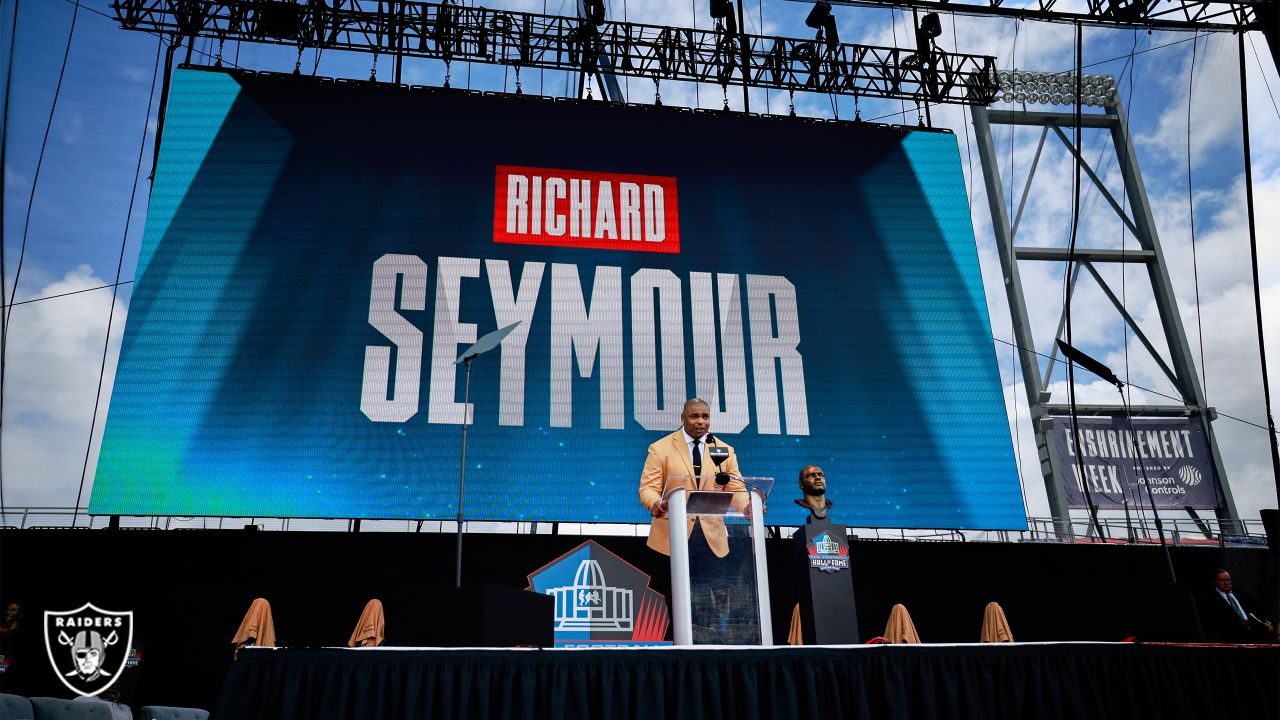 Richard Seymour enshrined in Pro Football Hall of Fame