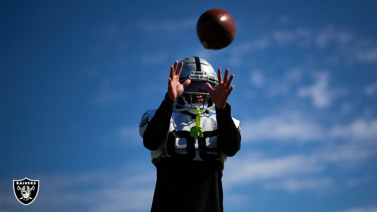 Las Vegas Raiders cornerback Tyler Hall (37) takes his stance during an NFL  preseason football game against the Los Angeles Rams, Saturday, Aug. 19,  2023, in Inglewood, Calif. (AP Photo/Kyusung Gong Stock