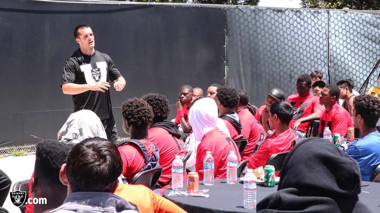 Oakland Raiders host 7-on-7 youth camp at team facility in Alameda