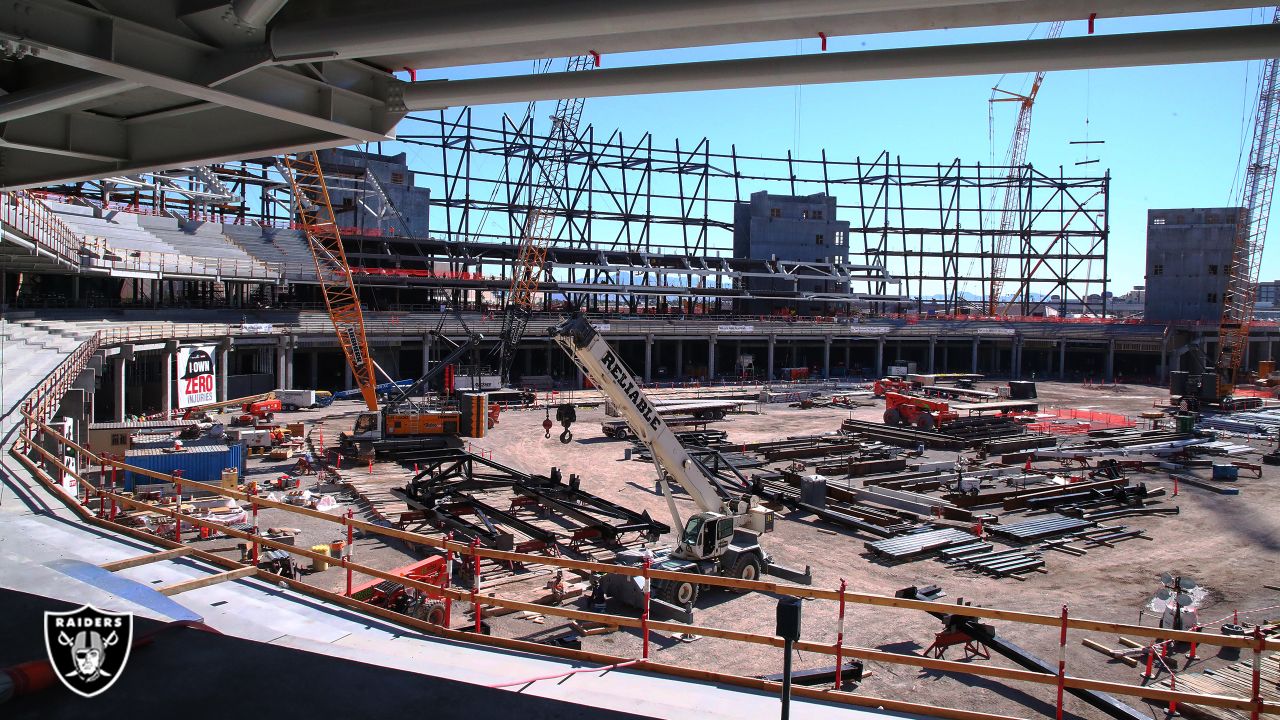 Raiders Rep: Las Vegas Stadium Construction About 44% Complete - Football  Stadium Digest