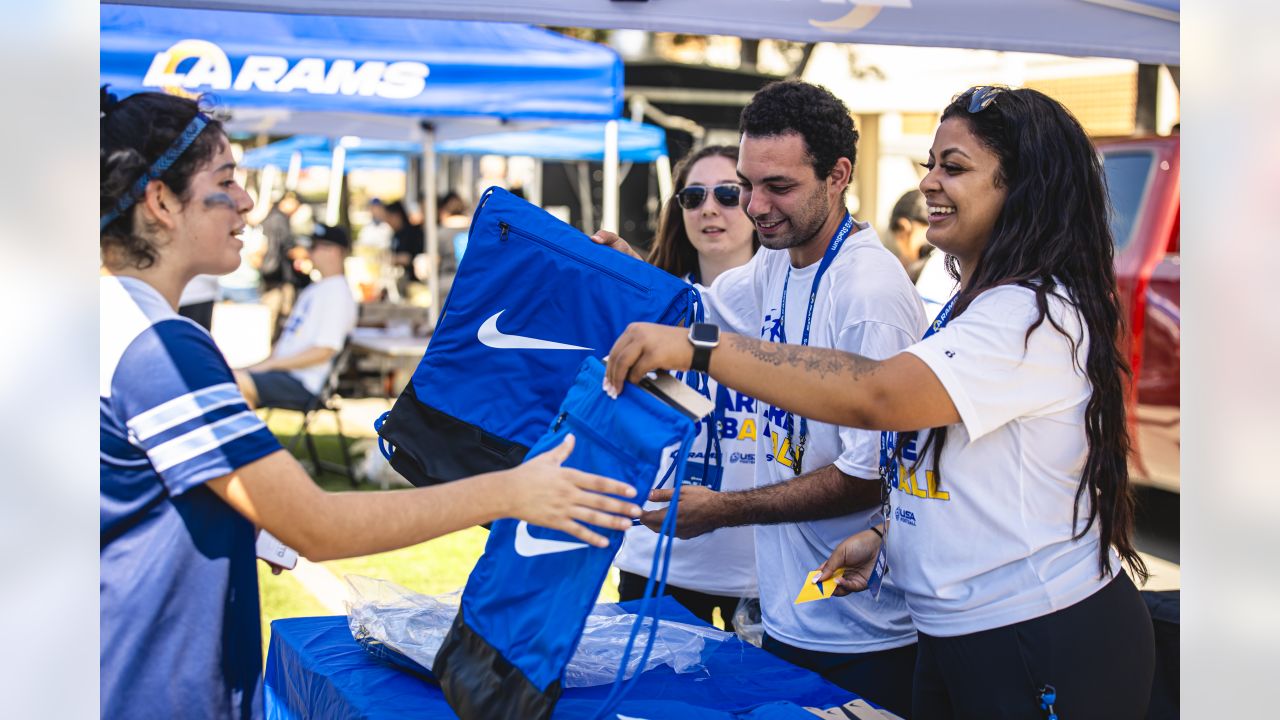 Los Angeles Rams Community  Rams host inaugural Girls' Flag Jamboree  presented by Bridgestone