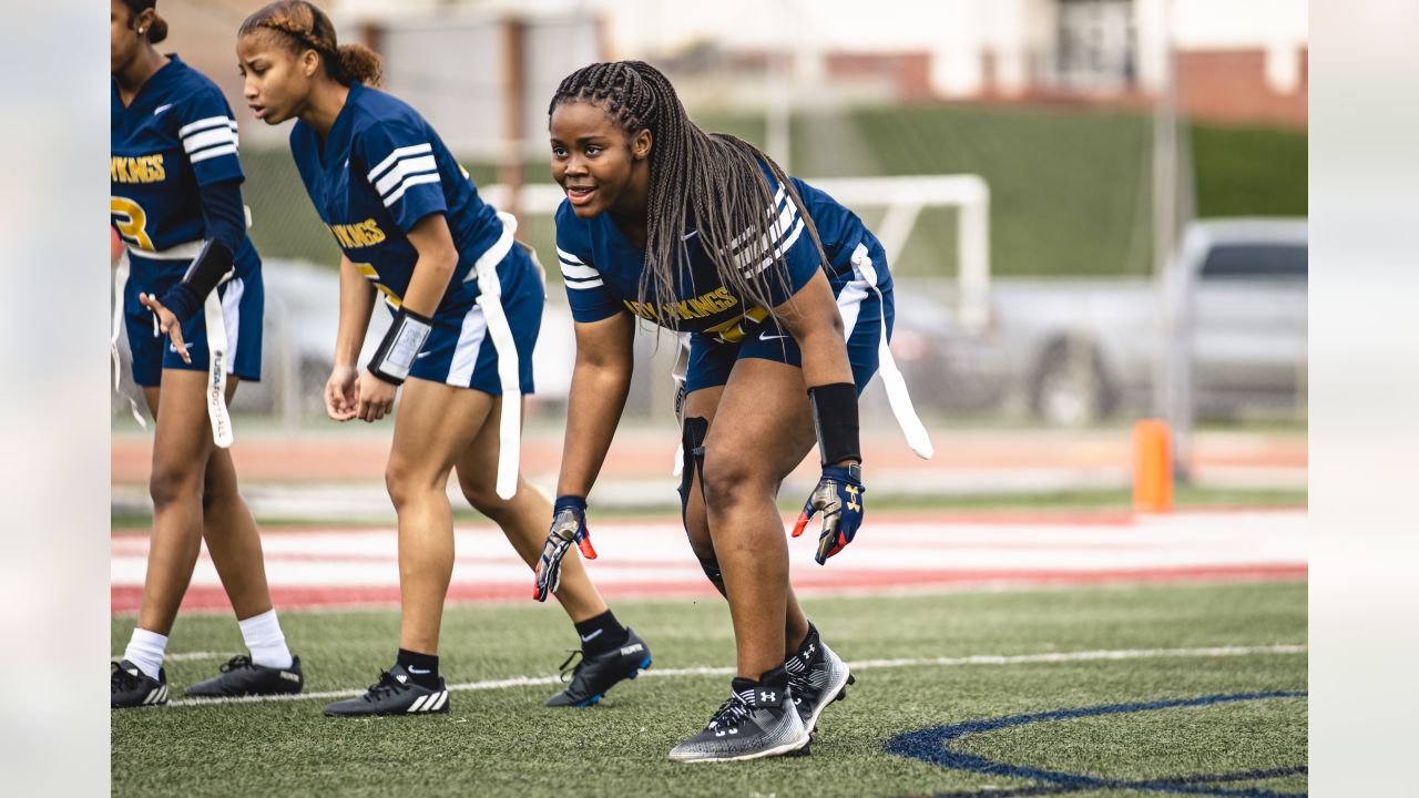 Rams and Chargers host surprise jersey unveiling for League of Champions  Girls Flag Football teams