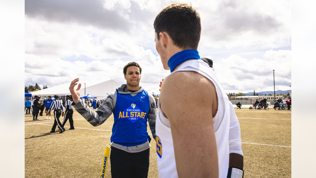 Los Angeles Rams Community  Souther California's top high school football  players participate in Rams inaugural High School All-Star Experience