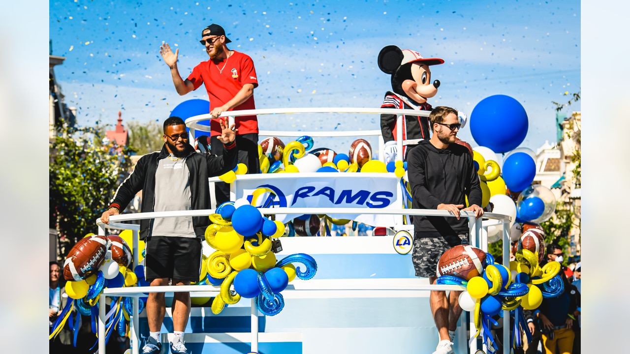 LA Rams celebrate Super Bowl win at Disneyland