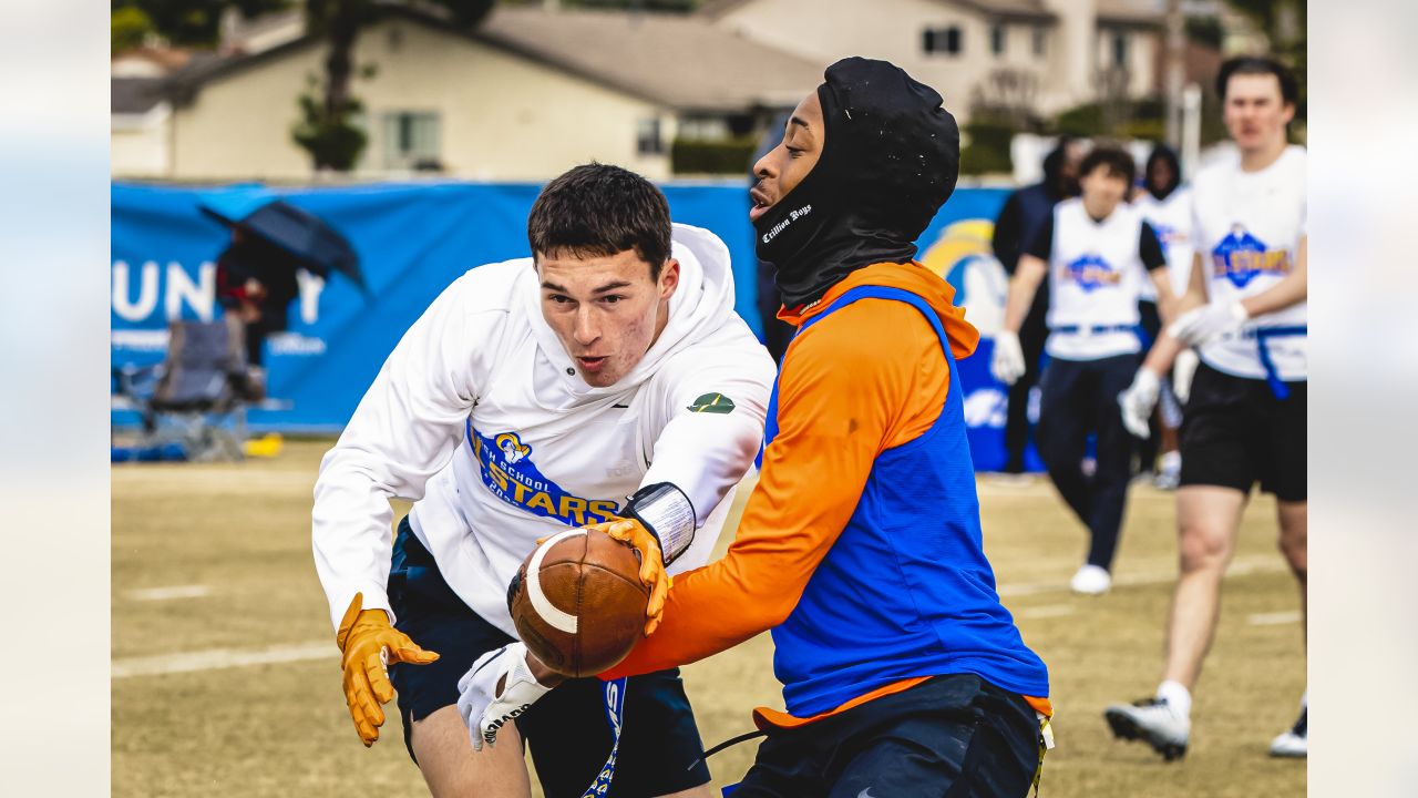 Los Angeles Rams Community  Souther California's top high school football  players participate in Rams inaugural High School All-Star Experience