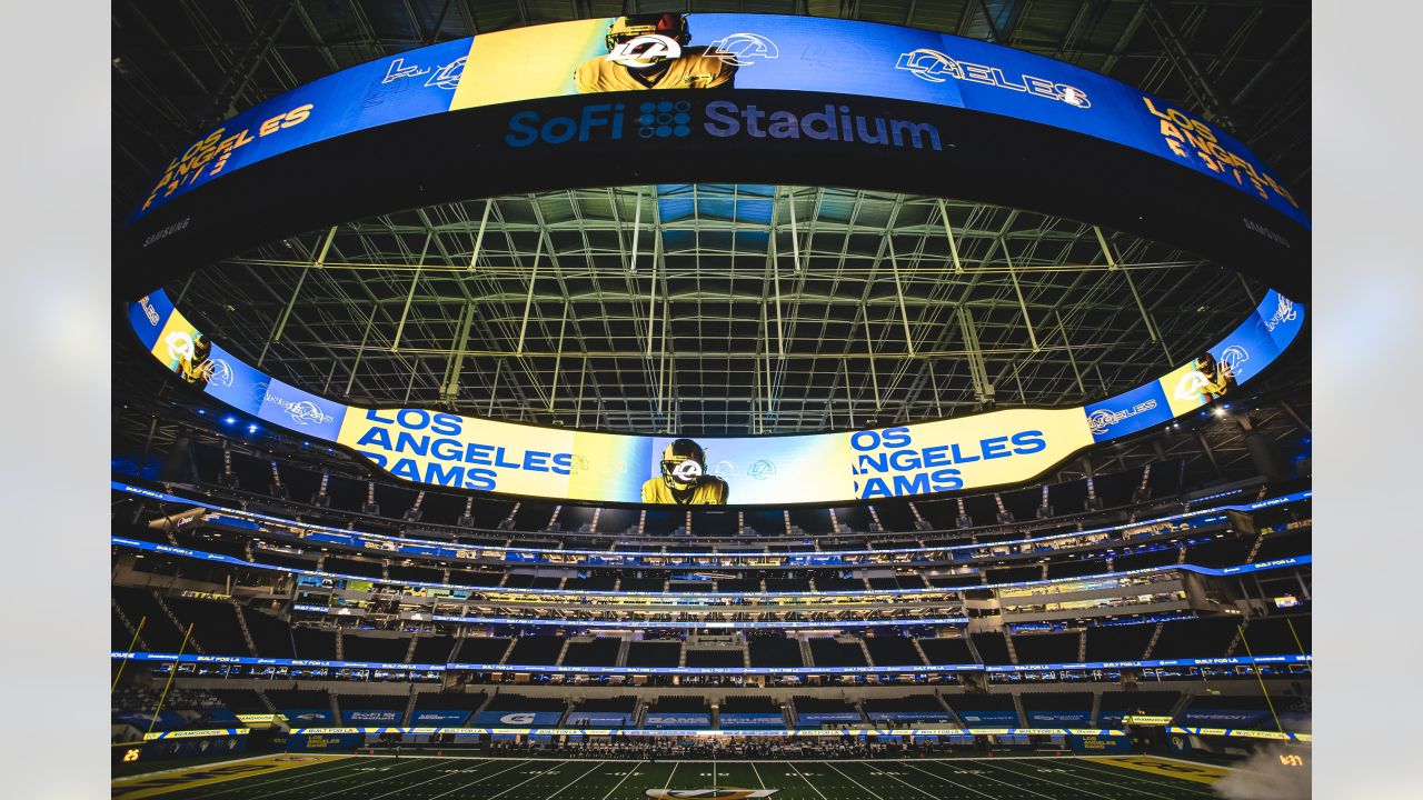 Rams unveil SoFi Stadium-inspired, 20-carat weight Super Bowl LVI