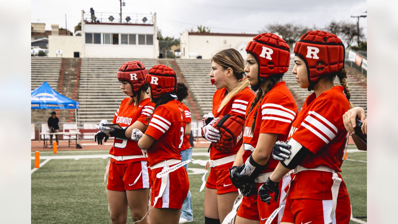 Los Angeles Rams Community  Rams & Chargers team up to host the LA Girls Flag  Football League of Champions Super Bowl