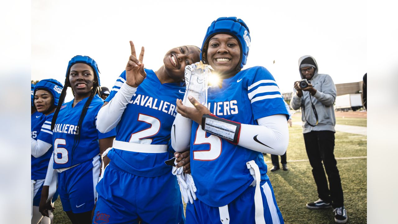 Los Angeles Rams Community  Rams & Chargers team up to host the LA Girls Flag  Football League of Champions Super Bowl