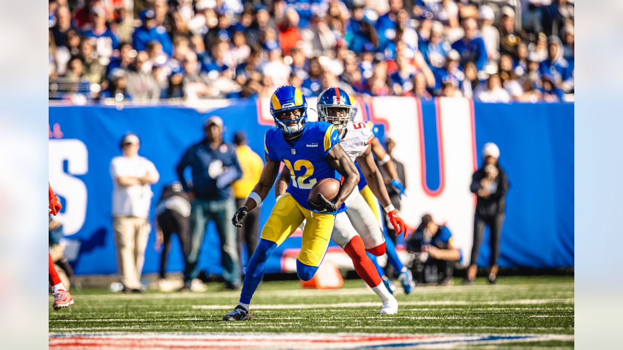 Los Angeles Rams wide receiver Brandon Powell (19) runs against the Arizona  Cardinals during the first half of an NFL wild-card playoff football game  in Inglewood, Calif., Monday, Jan. 17, 2022. (AP