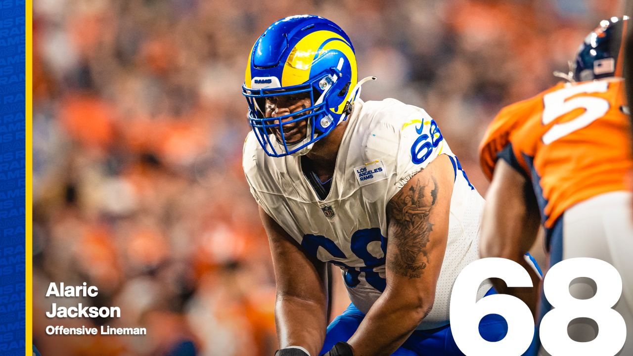 Los Angeles Rams offensive tackle Alaric Jackson (68) during a NFL