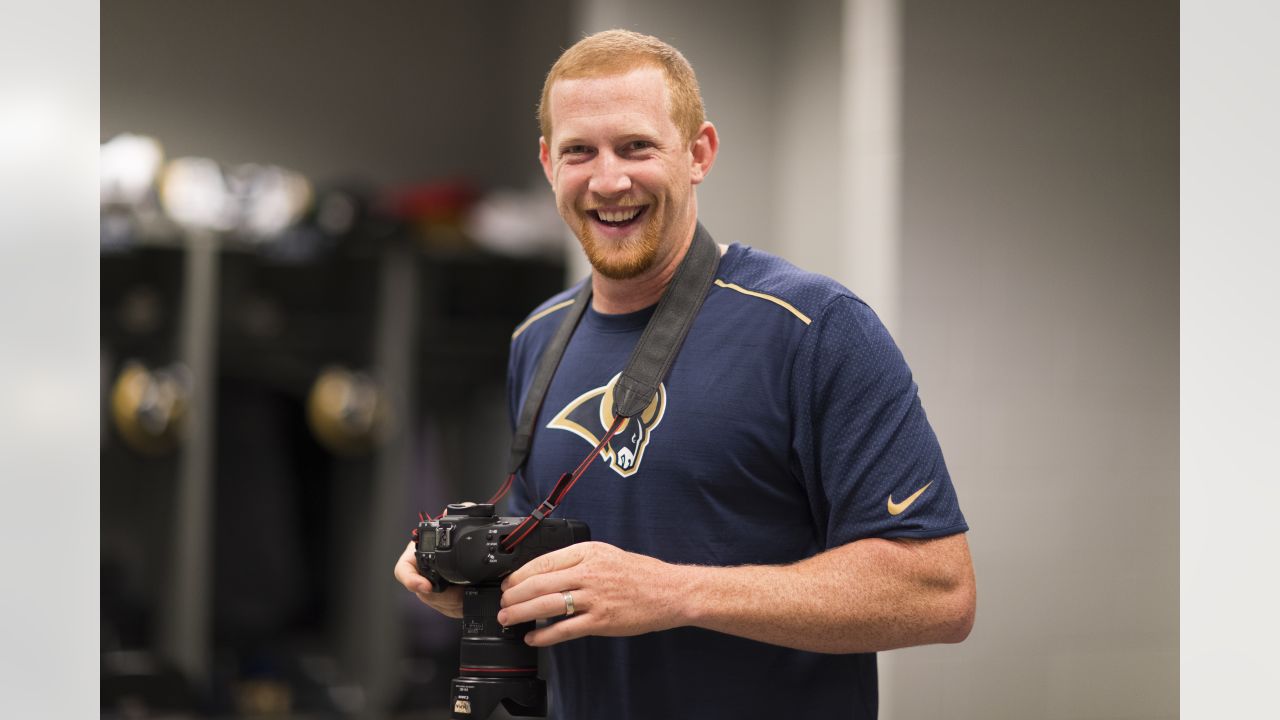 INGLEWOOD, CA - JUNE 10: Los Angeles Rams punter Johnny Hekker (6) during  the Los Angeles Rams practice on June 10, 2021, at SoFi Stadium in  Inglewood, CA. (Photo by Jevone Moore/Icon