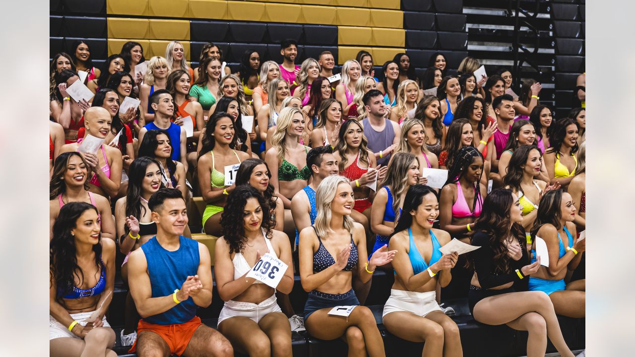 Los Angeles Rams final squad auditions draw in dozens of cheerleader  hopefuls - ABC7 Los Angeles