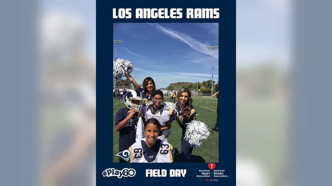 Los Angeles Rams Community  Rams rookies join PLAY 60 Field Day in  celebration of Latino Heritage Month