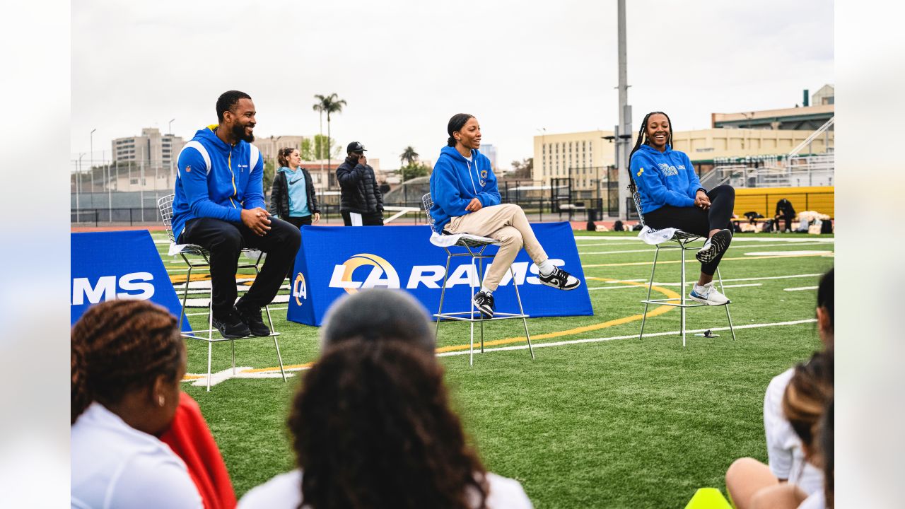 Rams celebrate Women's History Month with nine girls' flag