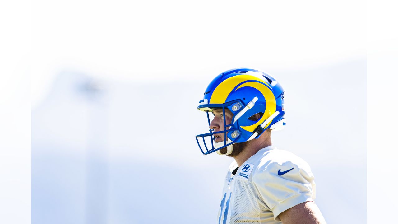 Los Angeles Rams offensive tackle Alaric Jackson (68) during a NFL  preseason game against the Las Vegas Raiders, Saturday, August 21, 2021, in  Inglewood, CA. The Raiders defeated the Rams 17-16. (jon