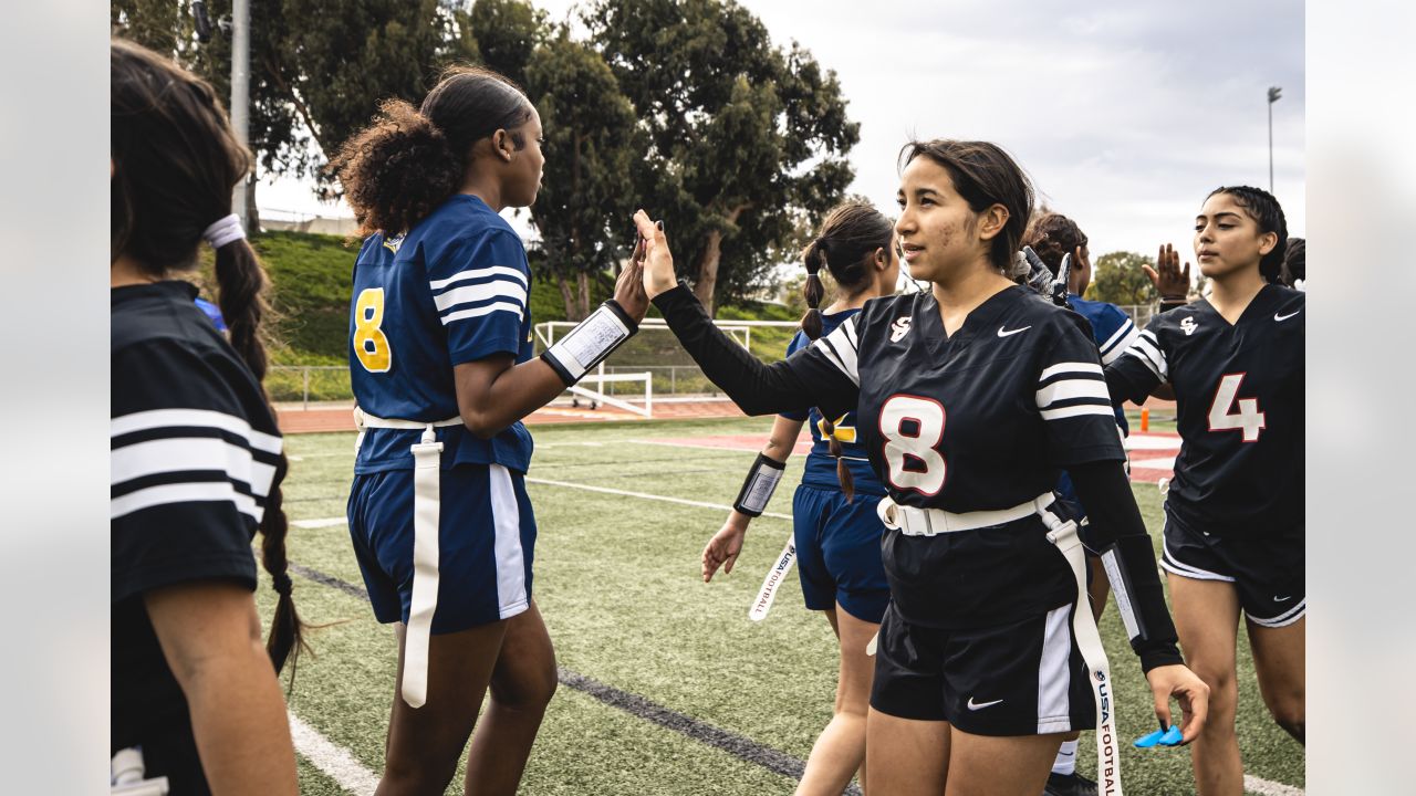 Los Angeles Chargers and Los Angeles Rams launch local high school girls'  flag football league - High School Football America