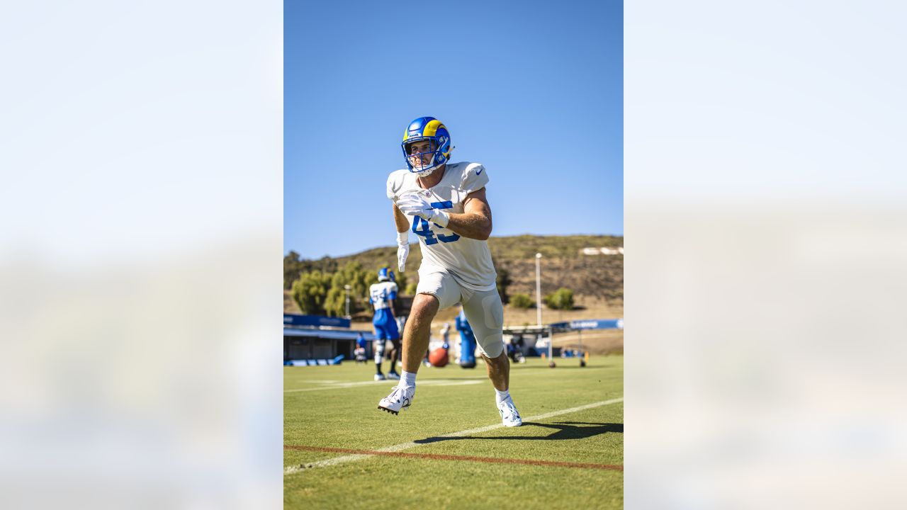 Los Angeles Rams offensive tackle Alaric Jackson (68) during a NFL preseason  game against the Las Vegas Raiders, Saturday, August 21, 2021, in  Inglewood, CA. The Raiders defeated the Rams 17-16. (jon