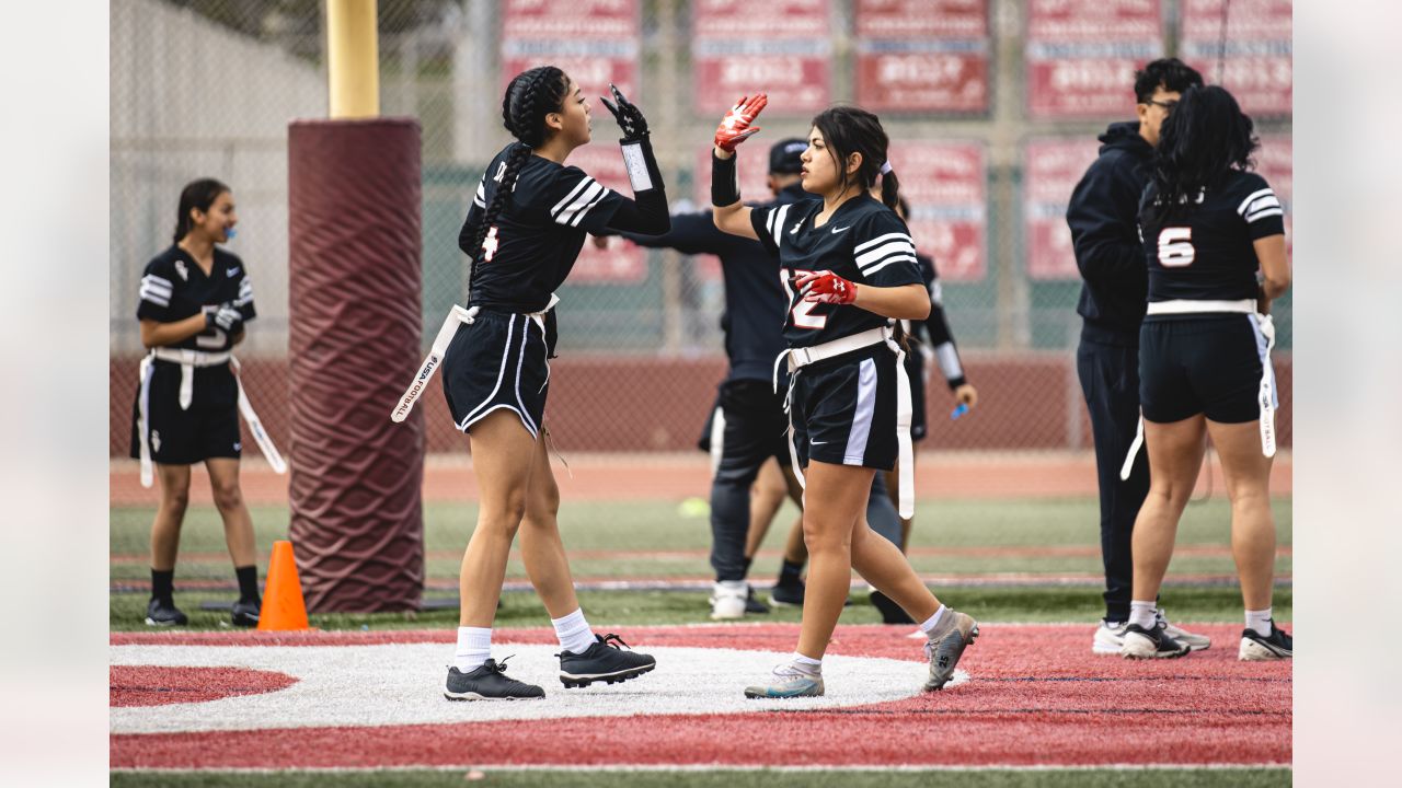 Rams and Chargers host surprise jersey unveiling for League of Champions  Girls Flag Football teams