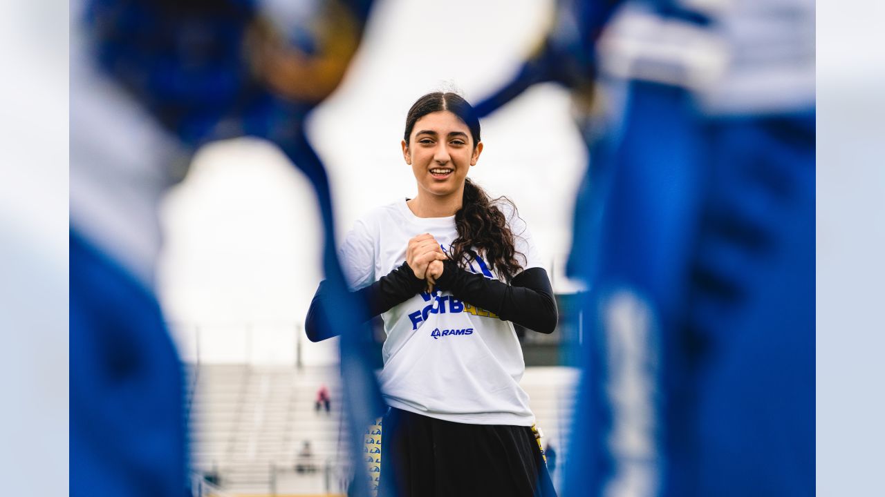 Rams celebrate Women's History Month with nine girls' flag football clinics  for local youth