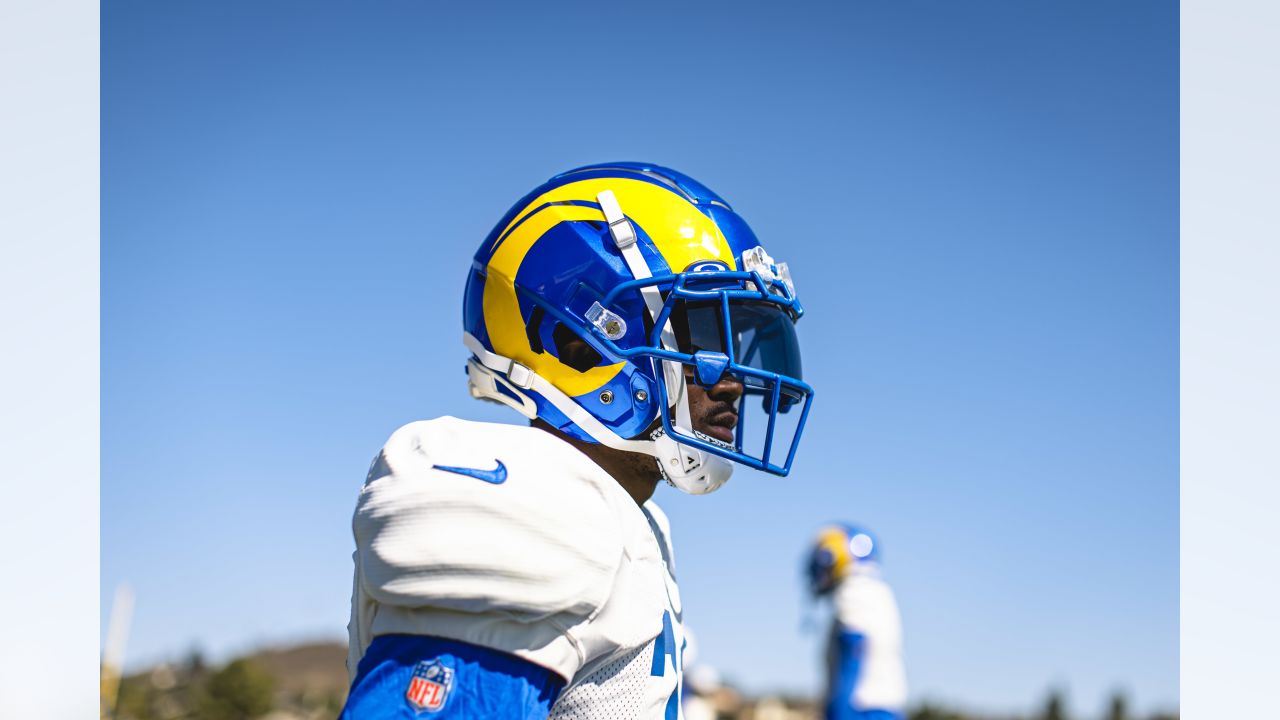 Los Angeles Rams offensive tackle Alaric Jackson (68) during a NFL preseason  game against the Las Vegas Raiders, Saturday, August 21, 2021, in  Inglewood, CA. The Raiders defeated the Rams 17-16. (jon