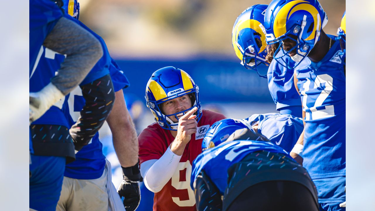 Los Angeles Rams wide receiver Ben Skowronek (18) participates in drills at  the NFL football team's practice facility in Irvine, Calif. Monday, Aug. 8,  2022. (AP Photo/Ashley Landis Stock Photo - Alamy