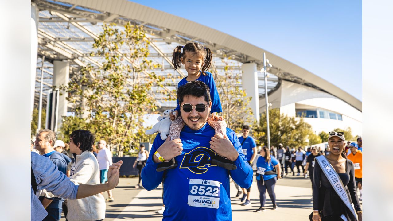 Los Angeles Rams Community Event Recap  Rams Legend Andrew Whitworth, COO  Kevin Demoff, Rams organization & fans take part in WalkUnitedLA 2022