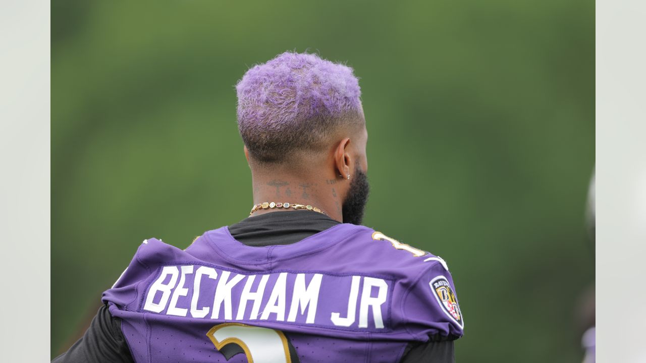 Kevin Oestreicher on X: Odell Beckham Jr. makes the change to purple hair   / X