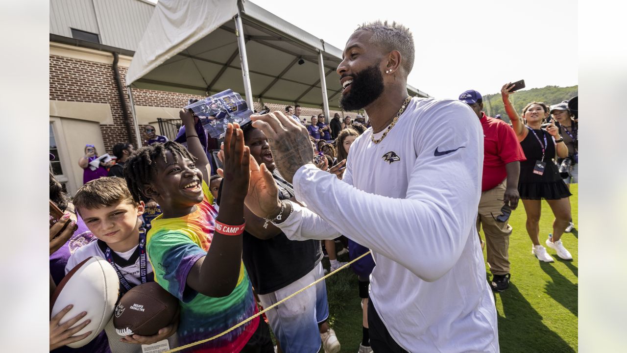 Odell Beckham Jr.'s Son Sports Baltimore Ravens Gear in Adorable Photo  After Dad Signs with Team