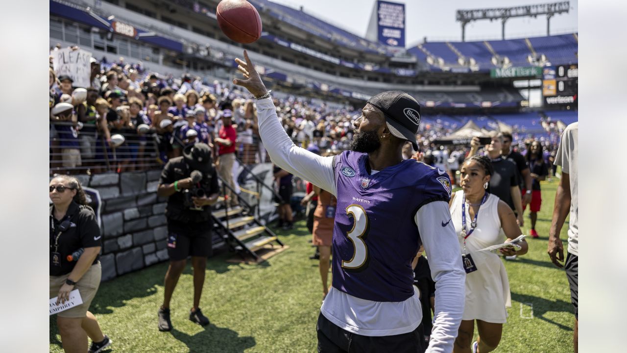 Odell Beckham Jr.'s Son Sports Baltimore Ravens Gear in Adorable Photo  After Dad Signs with Team