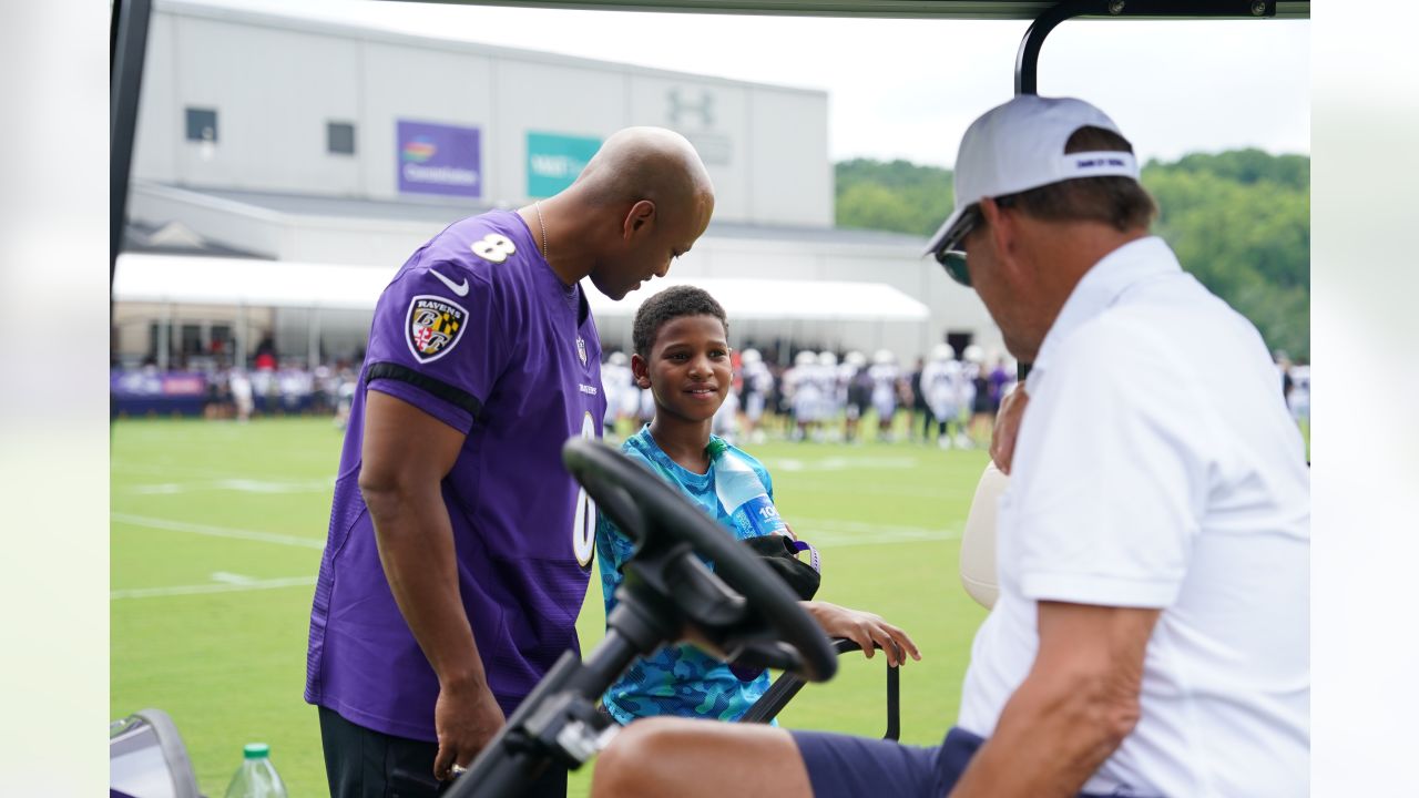 Baltimore Ravens cornerback Jalyn Armour-Davis (5) walks off the field  after an NFL football game against the New York Jets, Sunday, Sep.11, 2022,  in East Rutherford, N.J.. (AP Photo/Rich Schultz Stock Photo 