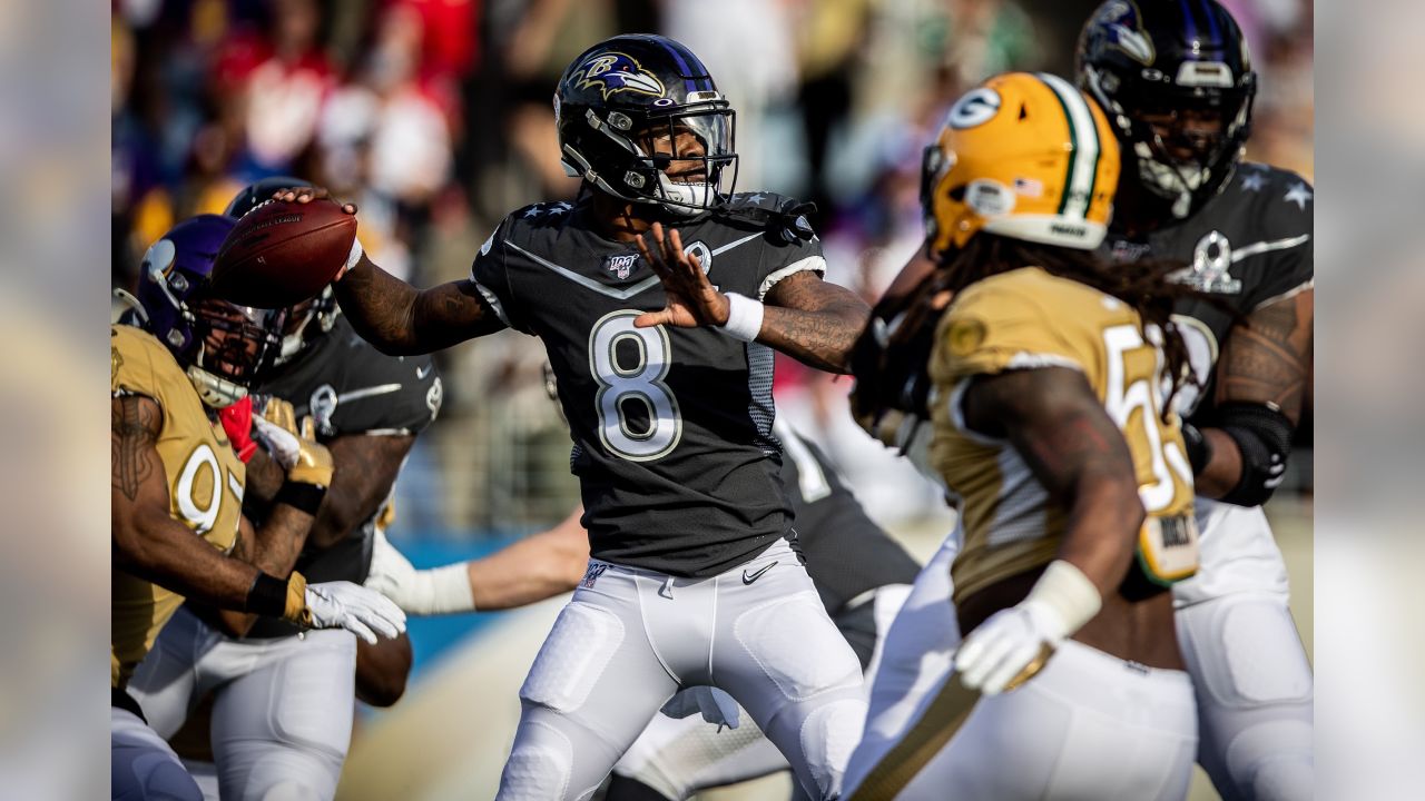 Lamar Jackson Doubles as the AFC's Water Boy