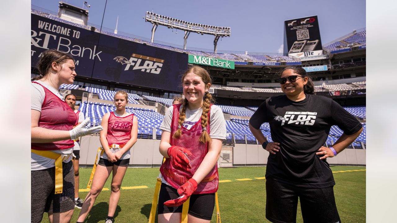 Photos: FCPS Girls Flag Football Players at Ravens' Practice Facility, High School Sports