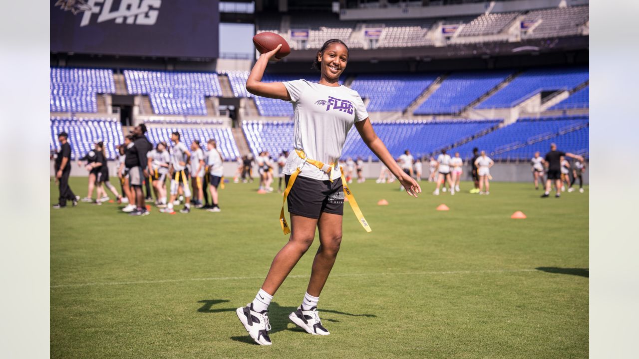 Photos: FCPS Girls Flag Football Players at Ravens' Practice Facility, High School Sports