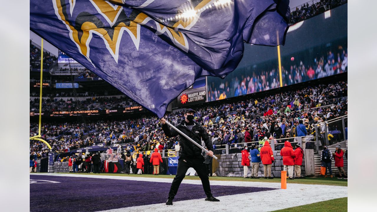 A Baltimore Ravens cheerleader performs against the New Orleans Saints  during the first half of an NFL game at M&T Bank Stadium in Baltimore,  Maryland, October 21, 2018. Photo by David Tulis/UPI