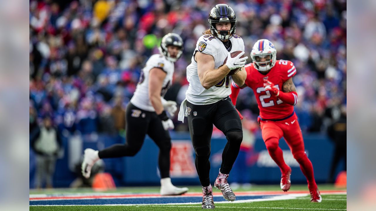 The Baltimore Ravens defeated the Buffalo Bills by a score of 24-17 at New Era Field on December 8, 2019 in Orchard Park, New York clinching a spot in the playoffs.