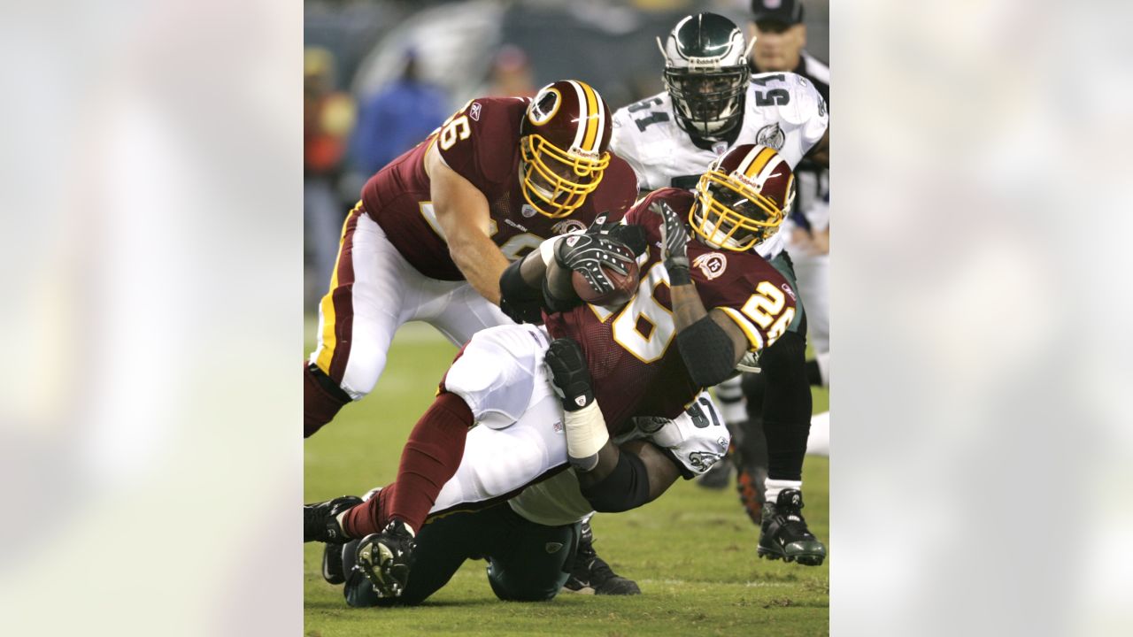 Washington Redskins Clinton Portis runs against the Philadelphia