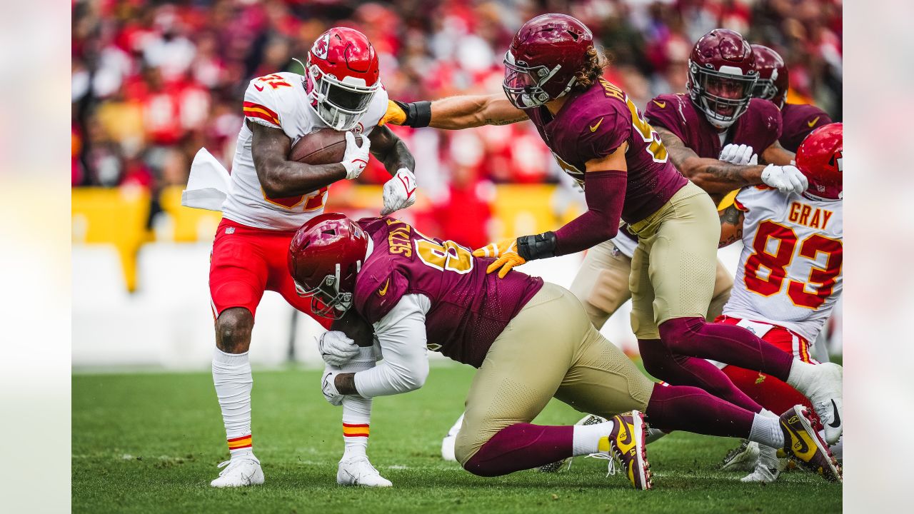 Washington Football Team safety Kamren Curl (31) runs during an NFL  football game against the Los Angeles Chargers, Sunday, Sept. 12, 2021 in  Landover, Md. (AP Photo/Daniel Kucin Jr Stock Photo - Alamy