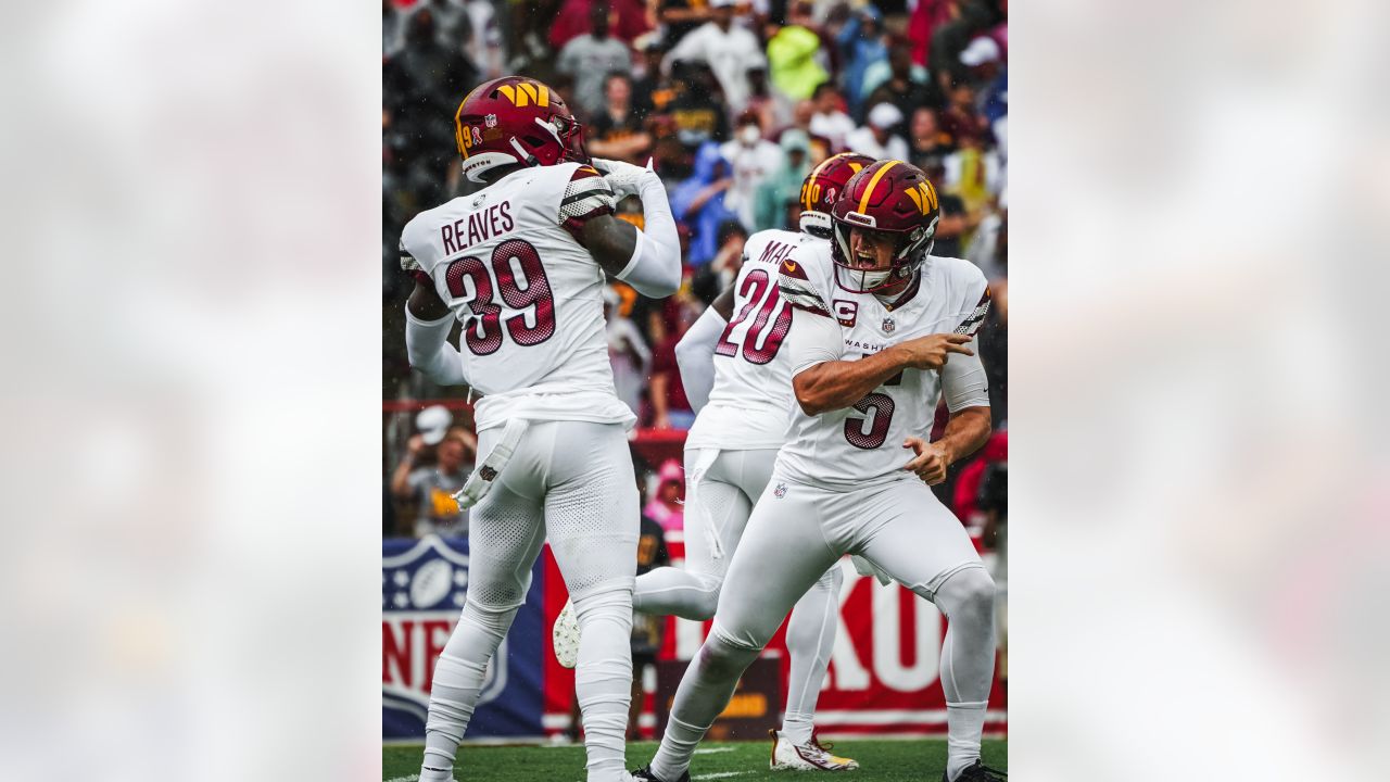 Arizona Cardinals safety Budda Baker (3) runs during an NFL football game  against the Washington Commanders, Sunday, September 10, 2023 in Landover,  Maryland. (AP Photo/Daniel Kucin Jr Stock Photo - Alamy