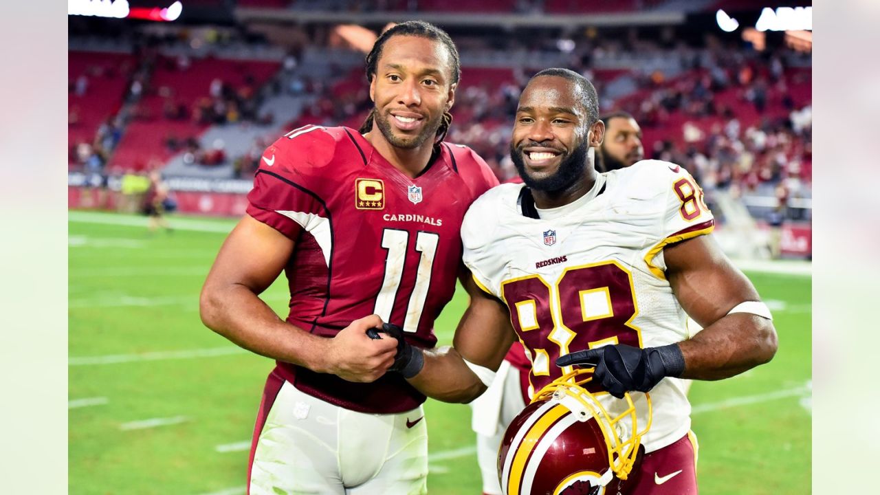 SEP 23, 2012 : Washington Redskins inside linebacker London Fletcher (59)  just misses a pick during the matchup between the Cincinnati Bengals and  the Washington Redskins at FedEx Field in Landover, MD. (