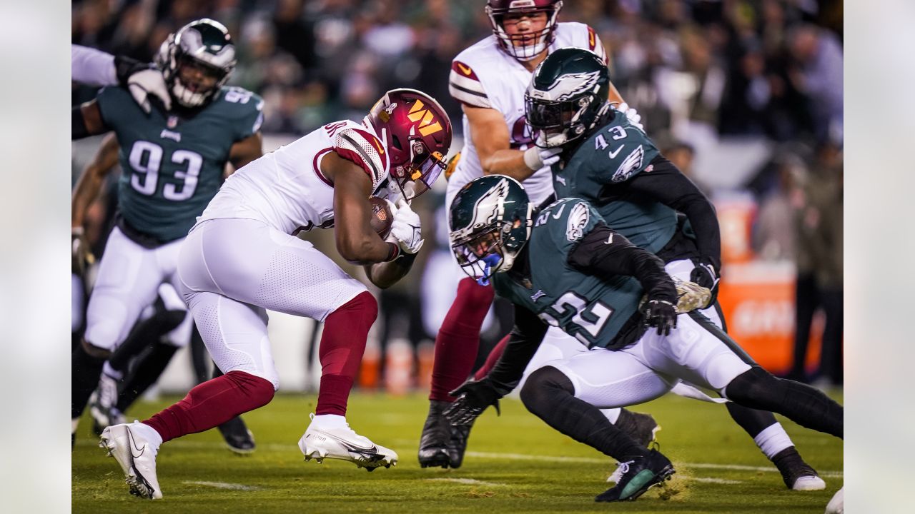 Washington Commanders end Philadelphia Eagles' unbeaten season with 32-21  upset victory on Monday night in Philadelphia, NFL News