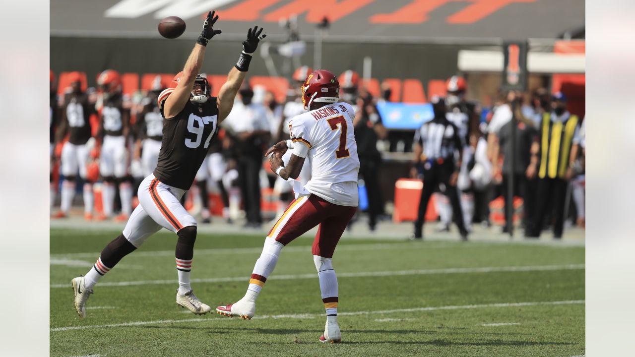 Browns Defensive End Porter Gustin Records First Career Interception  Against Steelers