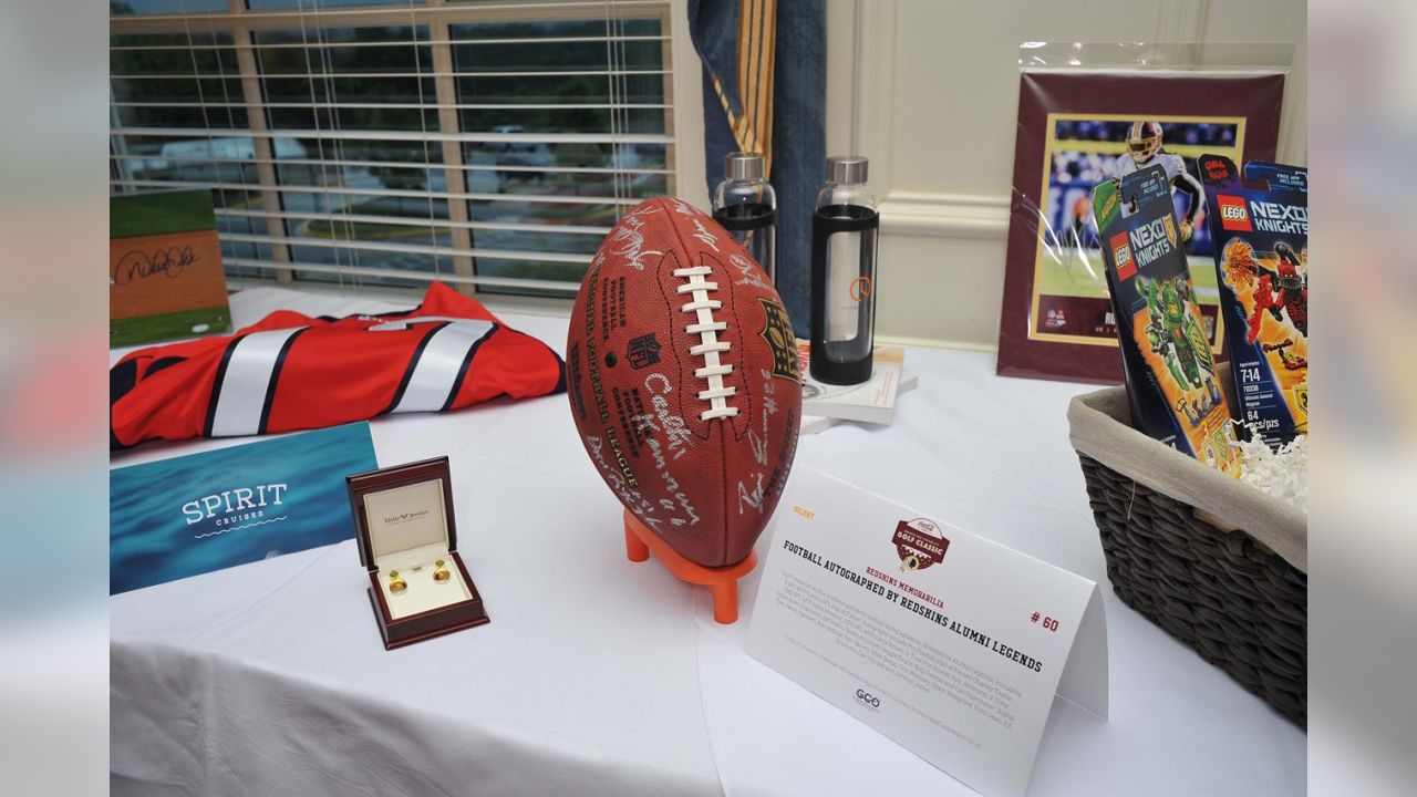 The Wilson the duke NFL official game ball with the nfl shield / logo  sits on the field before an NFL football game between the Seattle Seahawks  and the Houston Texans, Sunday