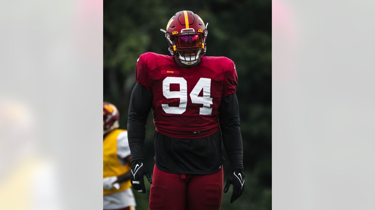 Redskins' Jeremy Reaves tosses out first pitch at Blue Wahoos Stadium