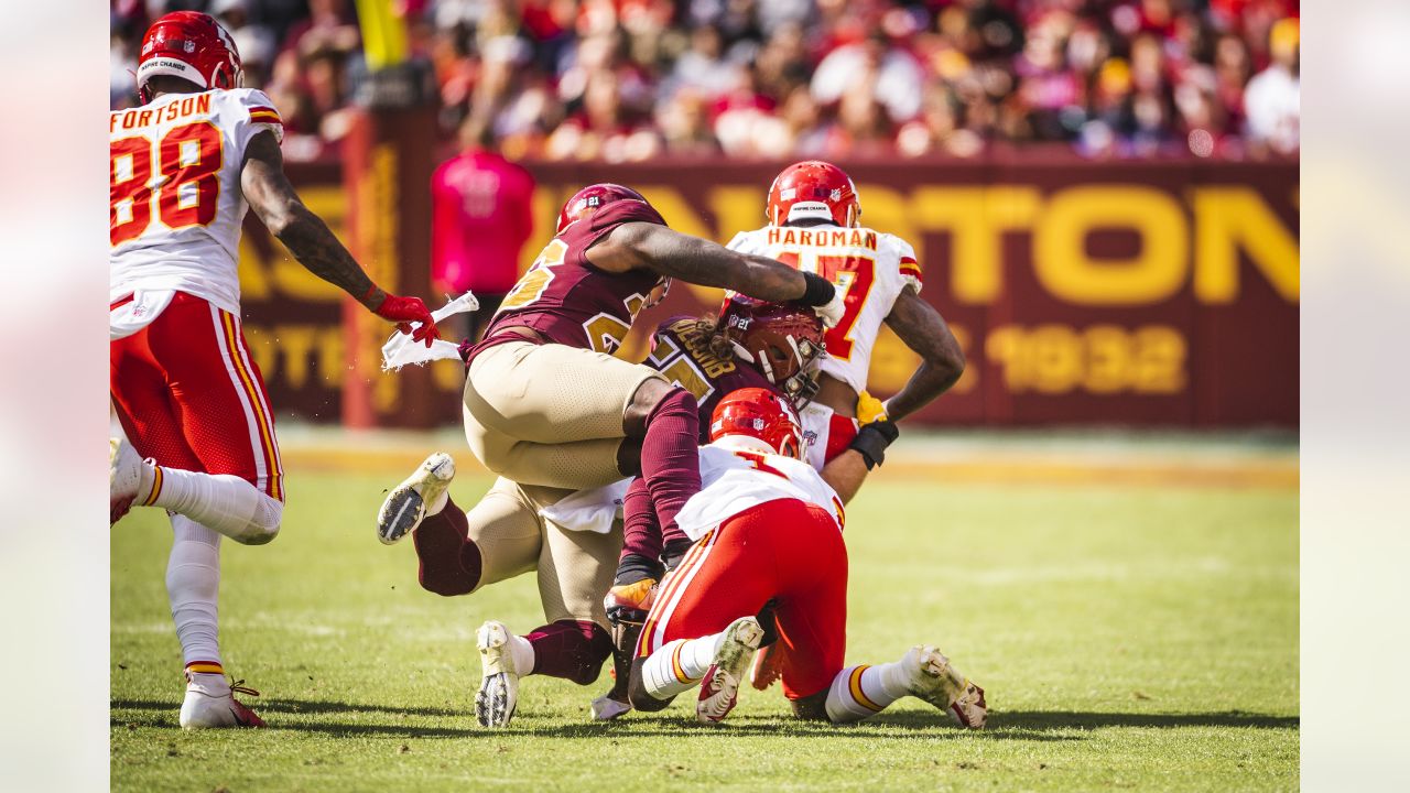 Washington Football Team safety Kamren Curl (31) runs during an NFL  football game against the Los Angeles Chargers, Sunday, Sept. 12, 2021 in  Landover, Md. (AP Photo/Daniel Kucin Jr Stock Photo - Alamy