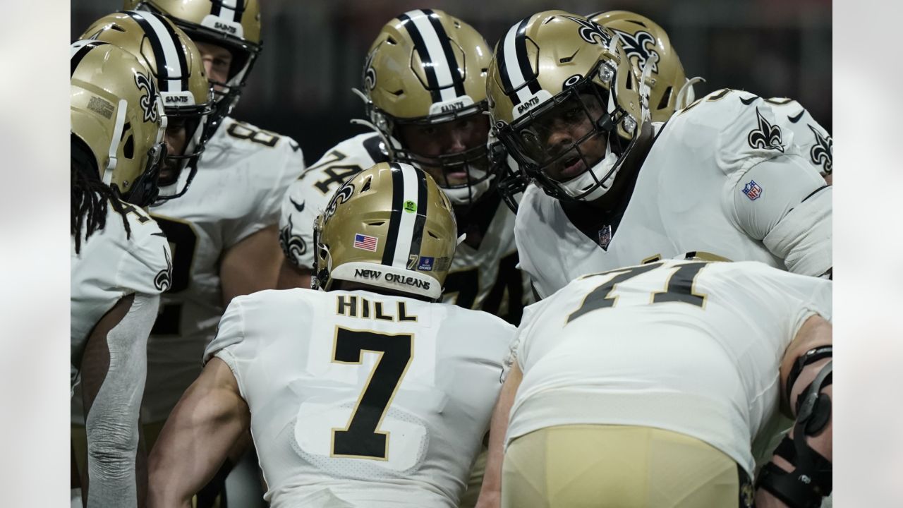 ATLANTA, GA - SEPTEMBER 11: New Orleans Saints wide receiver Chris Olave  (12) during the Week 1 NFL game between the New Orleans Saints and the  Atlanta Falcons on Septermber 11, 2022