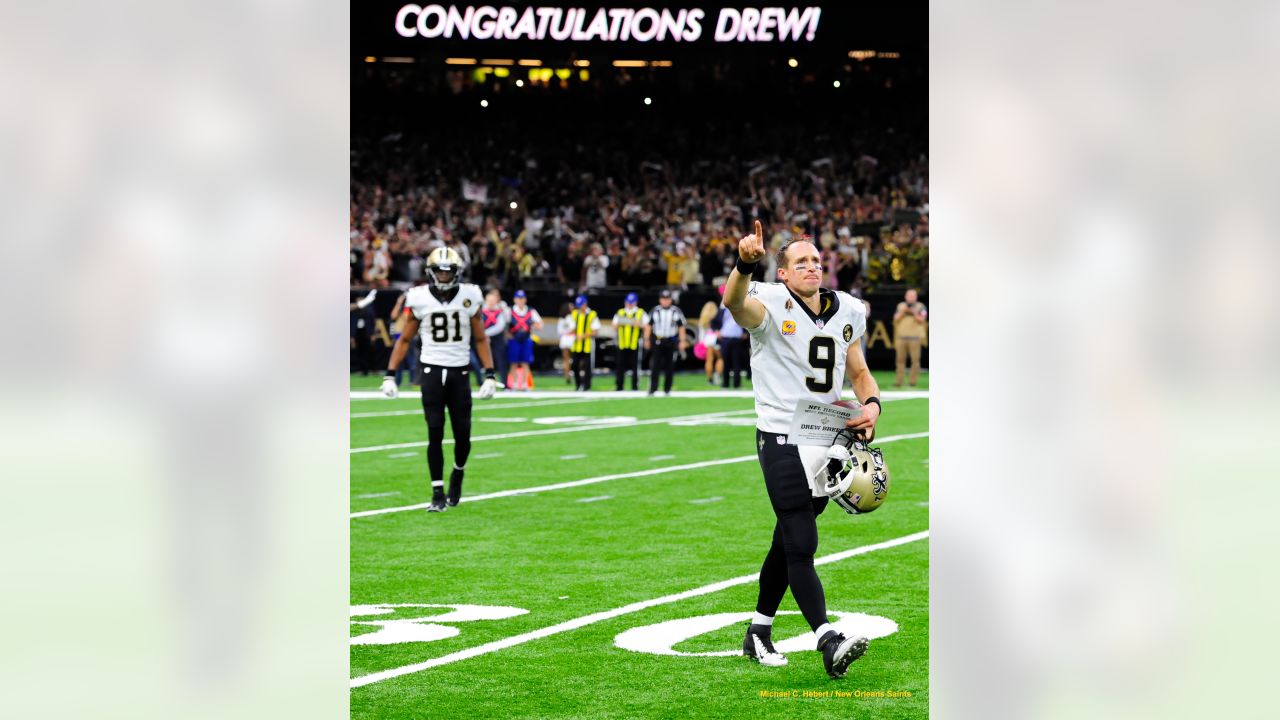 Congratulations to Drew Brees for - New Orleans Saints