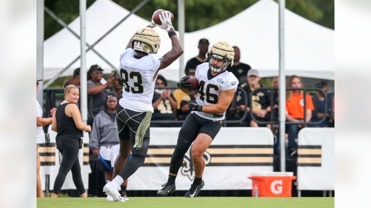 New Orleans Saints fullback Adam Prentice (46) lines up for a play