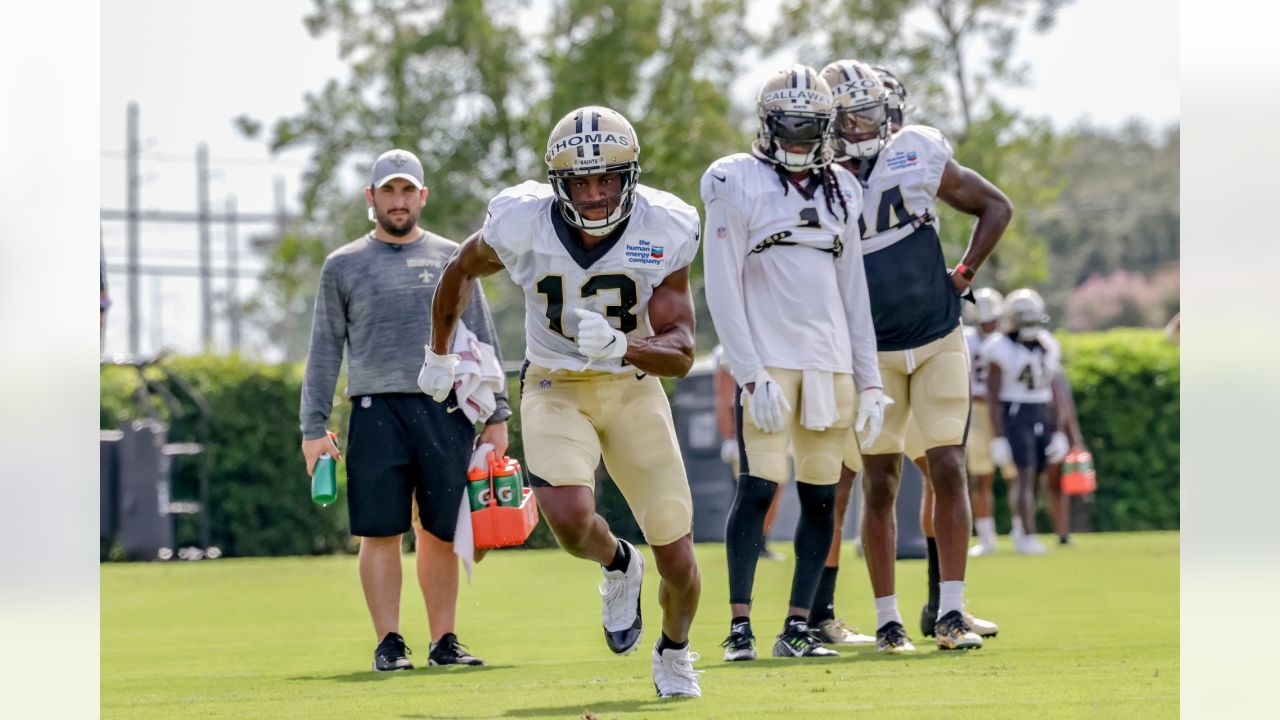 New Orleans Saints quarterback Andy Dalton lights up practice as team  prepares for preseason opener