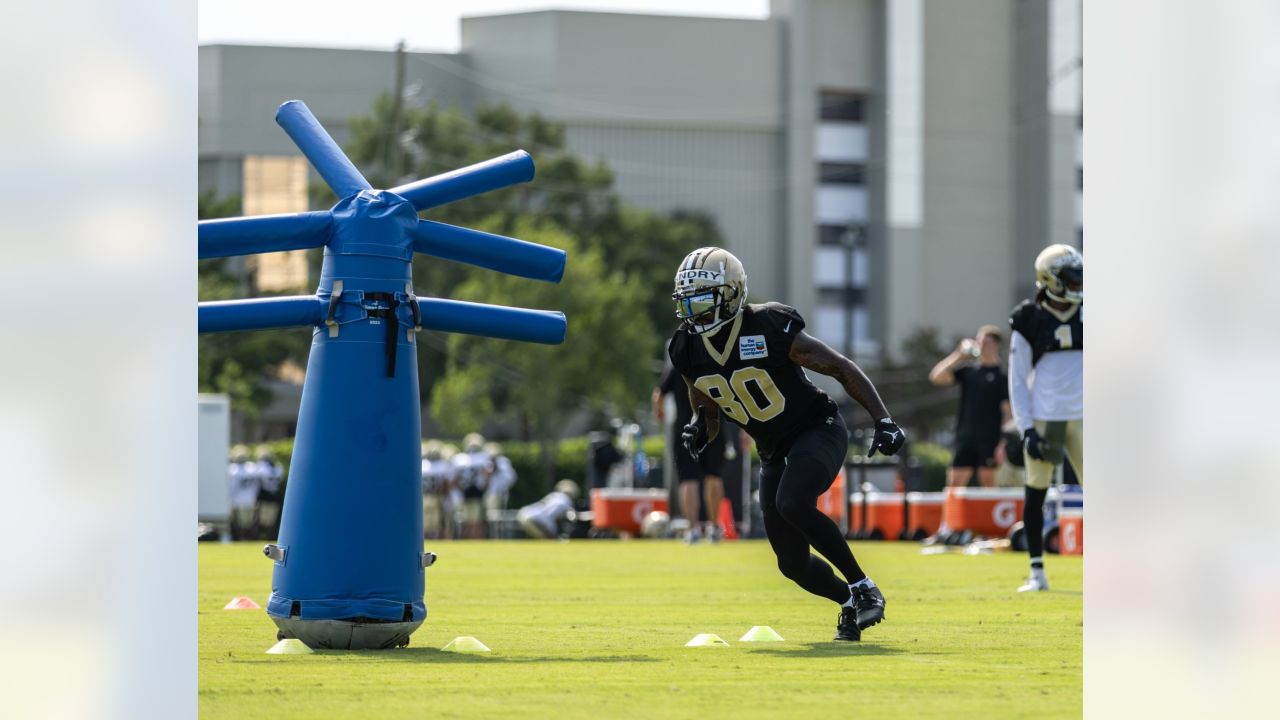 Tyrann Mathieu reports for Saints training camp after extended