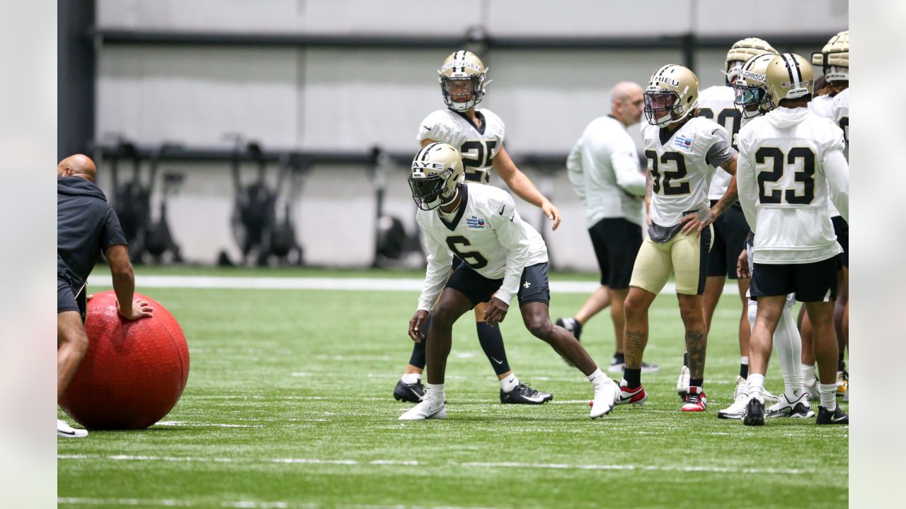 Safety Tyrann Mathieu makes training camp debut with New Orleans Saints